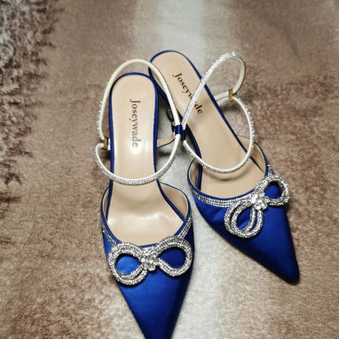 ​💙 Zapatos de Fiesta Azul Rey Joseywade con Pedrería – $25 USD - 5/5