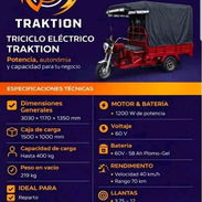 Triciclo Eléctrico Traktion de buenas dimensiones y propiedades en la imagen recogida en el almacén - Img 55823952