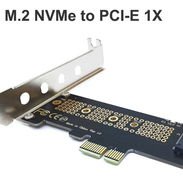 Tarjeta adaptadora M2 NVME SSD a PCIe 4.0 1X , 64 Gbps. - Img 51729387