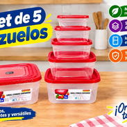 Set de 5 pozuelos plásticos  3700 cup - Img 57830960