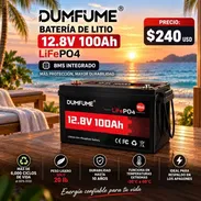 Batería Dumfume LiFePO4, 12,8 V_ 100 Ah, BMS integrado_ REBAJA DE PRECIO (C) - Img 57621284