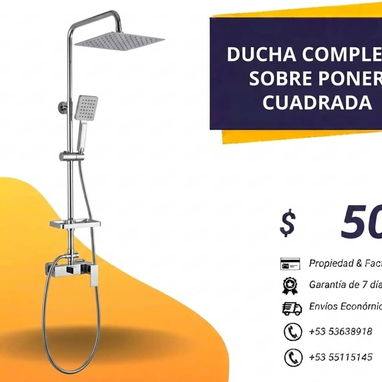 Duchas Cuadradas y Redondas Modelo Sobreponer - Img 122426970