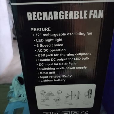 Ventilador Recargable - Img 118989494