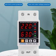Braker y protector de alto y bajo voltage con relé y ajustable 63A 120V y 240v - Img 56539315