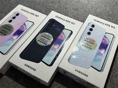 Samsung A55 de 8gb y 128gb interno en 490usd y 8gb con 256gb en 510usd, ambos con cargadores de 25w - Img main-image-45686795