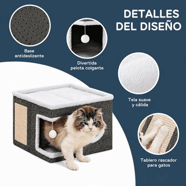 Casa para Gatos con Rascador / Dos modelos - 7/9