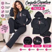 Conjunto deportivo pantalòn y sudadera con capucha abrigo de mujer color negro  14 000cup solo hay talla M Solo mensajer - Img 58219820