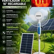 Ventilador recargable con panel solar - Img 56613762