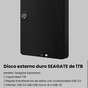 !! Disco externo duro SEAGATE de 1TB/ New en caja. Modelo: Seagate Expansion!! - Img 45627536