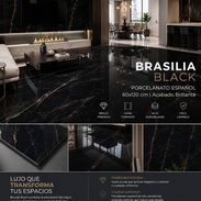 Porcelanato español negro con brillo - Img 56316875