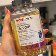 15.00 USD Omega 3 (1200mg) CVS HEALTH Omega 3  200 cápsulas  2 al día  Concentración 1200mg  EPA - DHA 720mg - Img 56082094