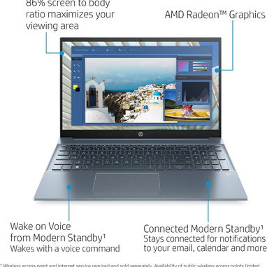 LAPTOP 🎁NUEVA🎁📦CAJA, HP Pavilion (15-eh1052wm), 15.6" FHD IPS, AMD Ryzen 5 5500U, 8GB RAM, Radeon, 512GB SSD - Img 124071706