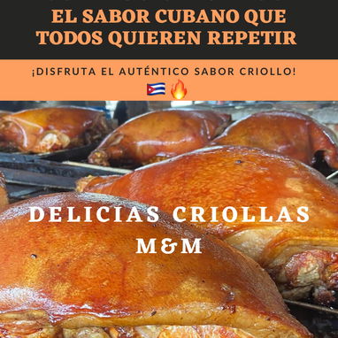 Comida Criolla (cerdo asado) delicias criollas M&M - 5/6