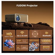 Se vende proyector con su tela d proyección 4K 133 pulgadas - Img 56009638