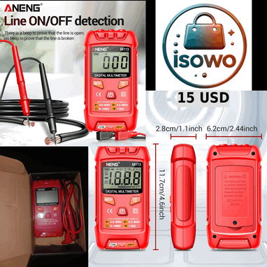 ¡MINI MULTÍMETRO DIGITAL INTELIGENTE ANENG M113! - Img 124688891