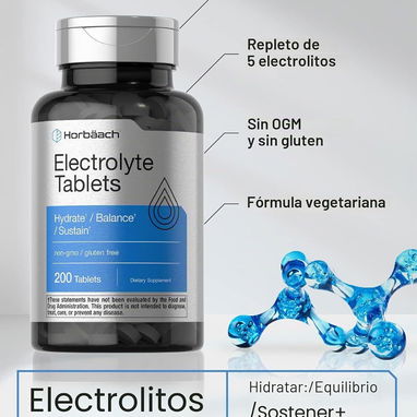 Electrolitos (Horbäach · 200 tabletas) - 5/9