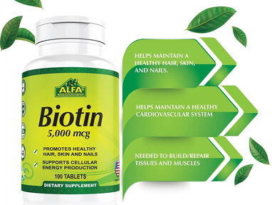Biotin 5000mcg alfa 100tab 10$ interesados llamar o escribir  53309254  ( Soy de Miramar ) - Img main-image