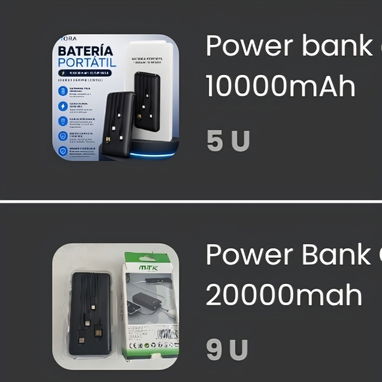 Power bank cargador portátil 10000 y 20000 - 2/3