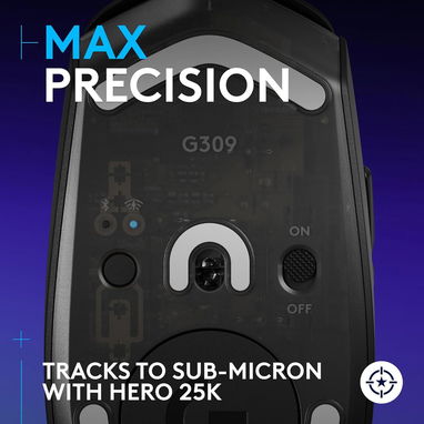 MOUSE GAMING LOGITECH G309 LIGHTSPEED HERO 25K 300H 6 BOTONES ENVÍO DISPONIBLE + GARANTÍA - 5/10