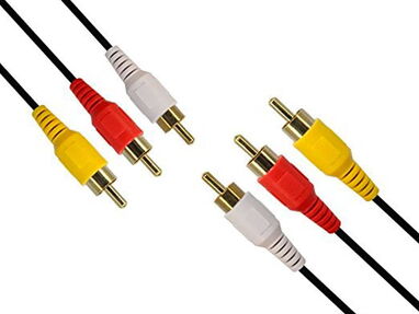 Cable RCA a RCA 3x3 1.5 Metros Macho cable audio y video PUNTAS DODARAS --  5.887.2360 - Img main-image-44264783
