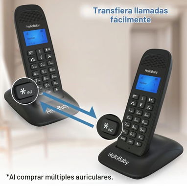 Teléfono Inalámbrico Hello baby con 2 auriculares - 3/3