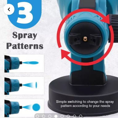 Pulverizador inalámbrico de pintura-con 2 baterías -nuevo - Img 116666550