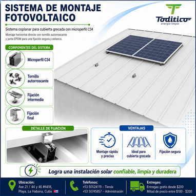 TODITICO | ENERGÍA LIMPIA!! SERVICIOS, PANELES SOLARES, ESTRUCTURAS, COMPONENTES ELÉCTRICOS Y MAS.... - Img 123691519