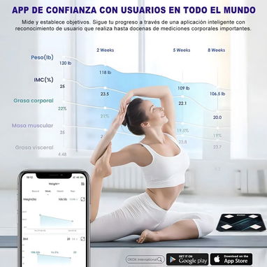 Pesa o báscula inteligente (Hasta 190kg) - 3/6