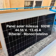 Panel solar marca Milexus de 600W X 190 USD - Img 57443130