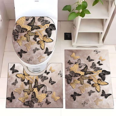 Alfombra lisa set de 3 piezas. 6800 cup - Img 117619404