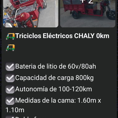Transporte eléctrico en venta - 6/10