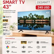 Televisor Smart TV DESMATT 43" pulgadas con Cajita Interna. - Img 56816458