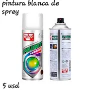 Pintura de sprey blanca mate - Img 54602996