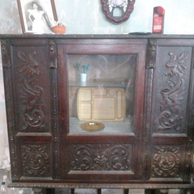 Vitrina de Caoba de más d 120 años - Img 120362791