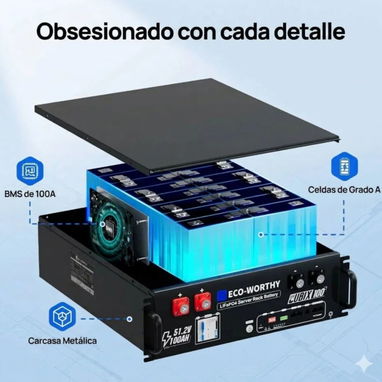 BATERÍA ECO-WORTHY – 5 kWh - 3/6