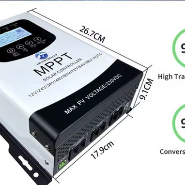 Controlador solar MPPT,12v,24v,60,72v, a 40A y 100A - Img 120325118