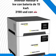 inversor nestar 6kw batería con batería de 15kw. yoathali - Img 55815227