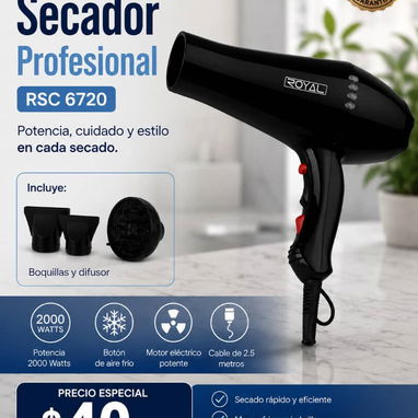 Secadora de pelo profesional - Img 122852986