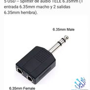 Splitter de audio TELE estéreo a 2 TELE - Img 51414646