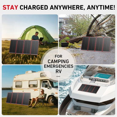 DOKIO 300W PORTABLE Solar Panel Kit CON PWM Controller Y USB - 6/6