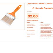Versatilidad y firmeza en la Brocha para pintar 4'' para carpintería VPT#-0054 - Img 55559346