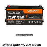 Batería Qidianfy 25v 100 ah nueva de litio - Img 57209490