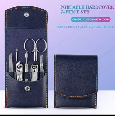 Kit manicure 7 piezas.  Juego reloj, pulso y anillo. Audíf. Bluetooth. Pie de Rey Digital (mm y plg.). - Img 66662616
