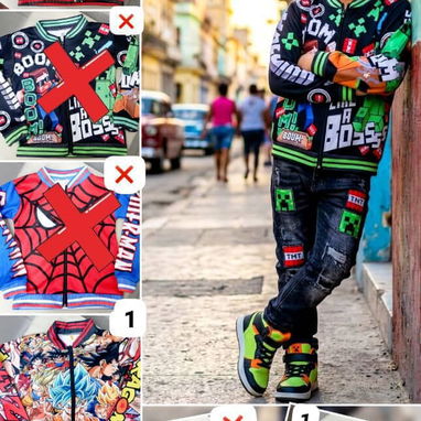 Chaquetas temáticas y de mezclilla para niños y niñas - 2/6