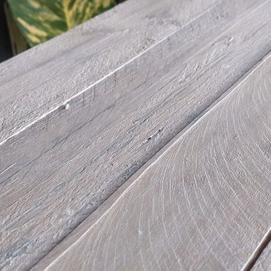 Estante de madera modular estilo rústico blanco - 4/4