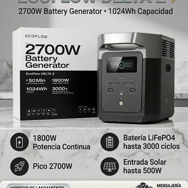 🔌 ¡Energía sin límites con EcoFlow DELTA 3 Classic y DELTA 2! 🔌 - 3/9