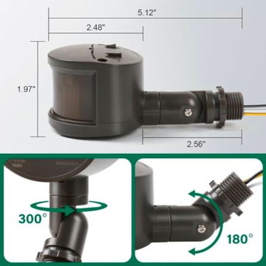 🔌 Protege tu casa o negocio! Sensores de Movimiento PIR 180° TREEWELL con Célula Fotosensible - Img 111588679