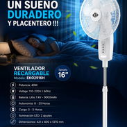 🍃RECARGABLE🍃VENTILADOR EKO RECARGABLE BUENA AUTONOMIA BATERIA 9000MHA. ENTREGA GRATIS Y GARANTIA 6 MESES. 📲 54833699 - Img 55630583