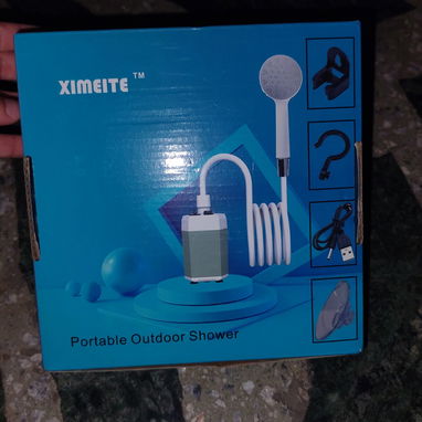 Ducha recargable con bomba sumergible para poner dentro de un cubo o tanque de agua - 2/3