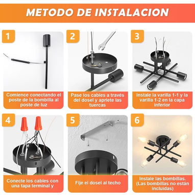 A-7 Lámpara de techo moderna de 4 focos ,lámpara elegante para sala,dormitorio ect 54321470 - Img 109261042